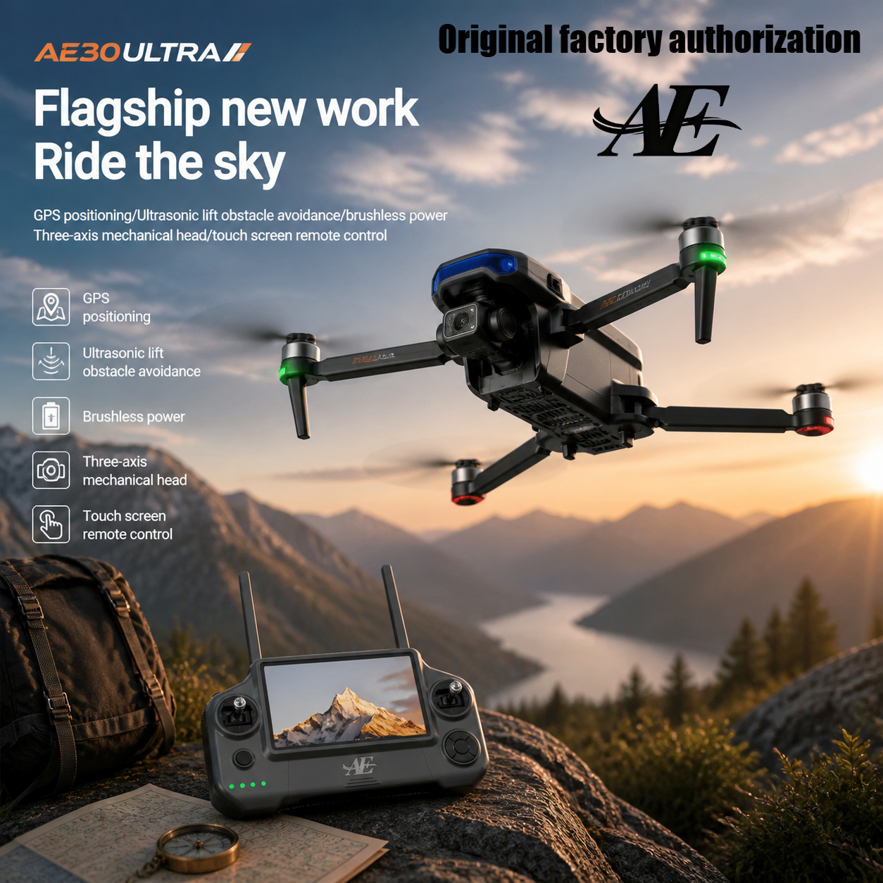 Drone Gimbal Mount - AE Ultra GPS Drone 4K Profesional