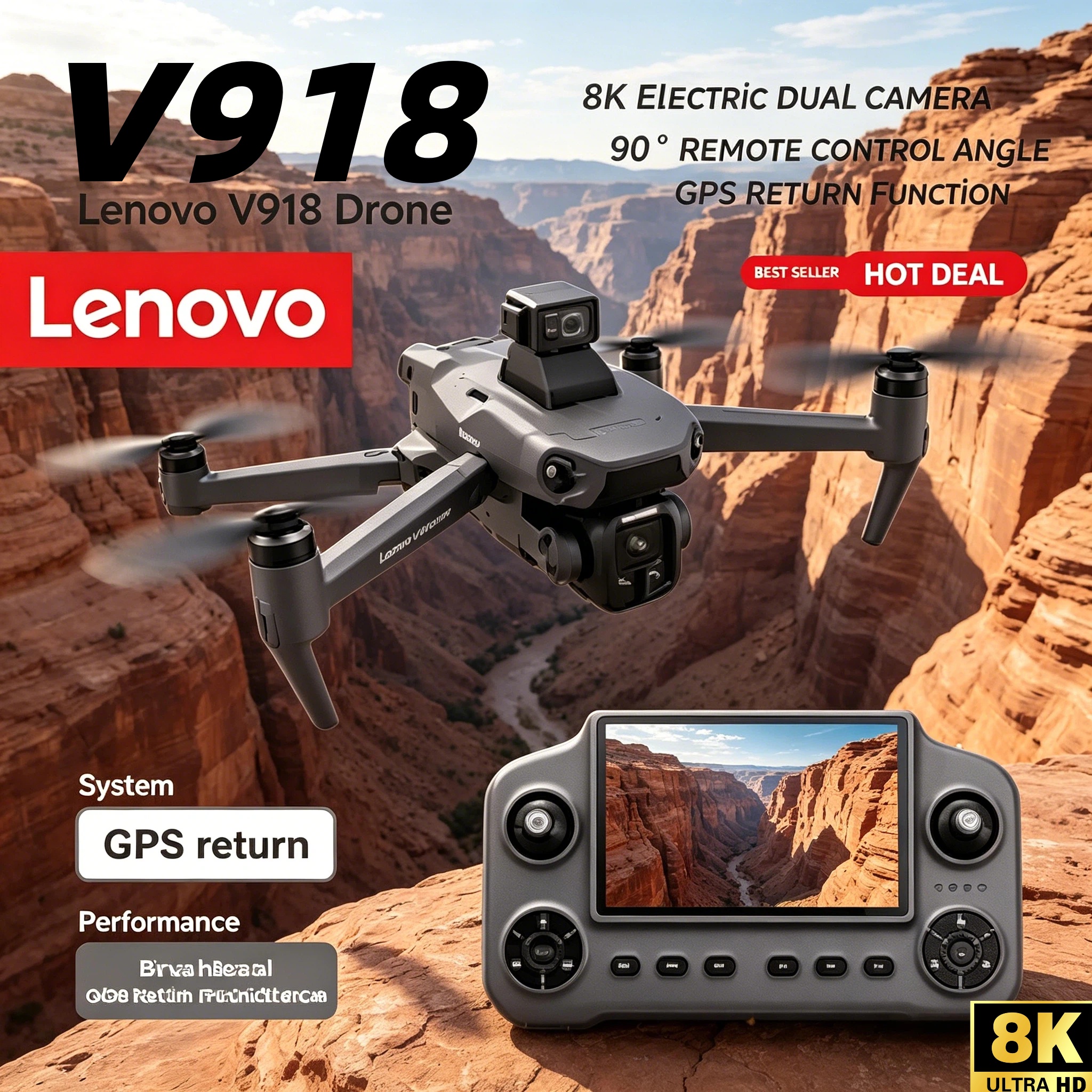 V918 Max GPS Laser Obstacle Av - Drone Gimbal 2 Axis recensione e prezzo