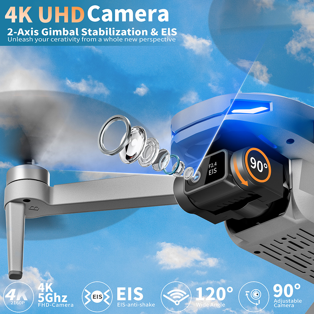 GPS Drone with Camera for Adul - Drone Gimbal 2 Axis recensione e prezzo