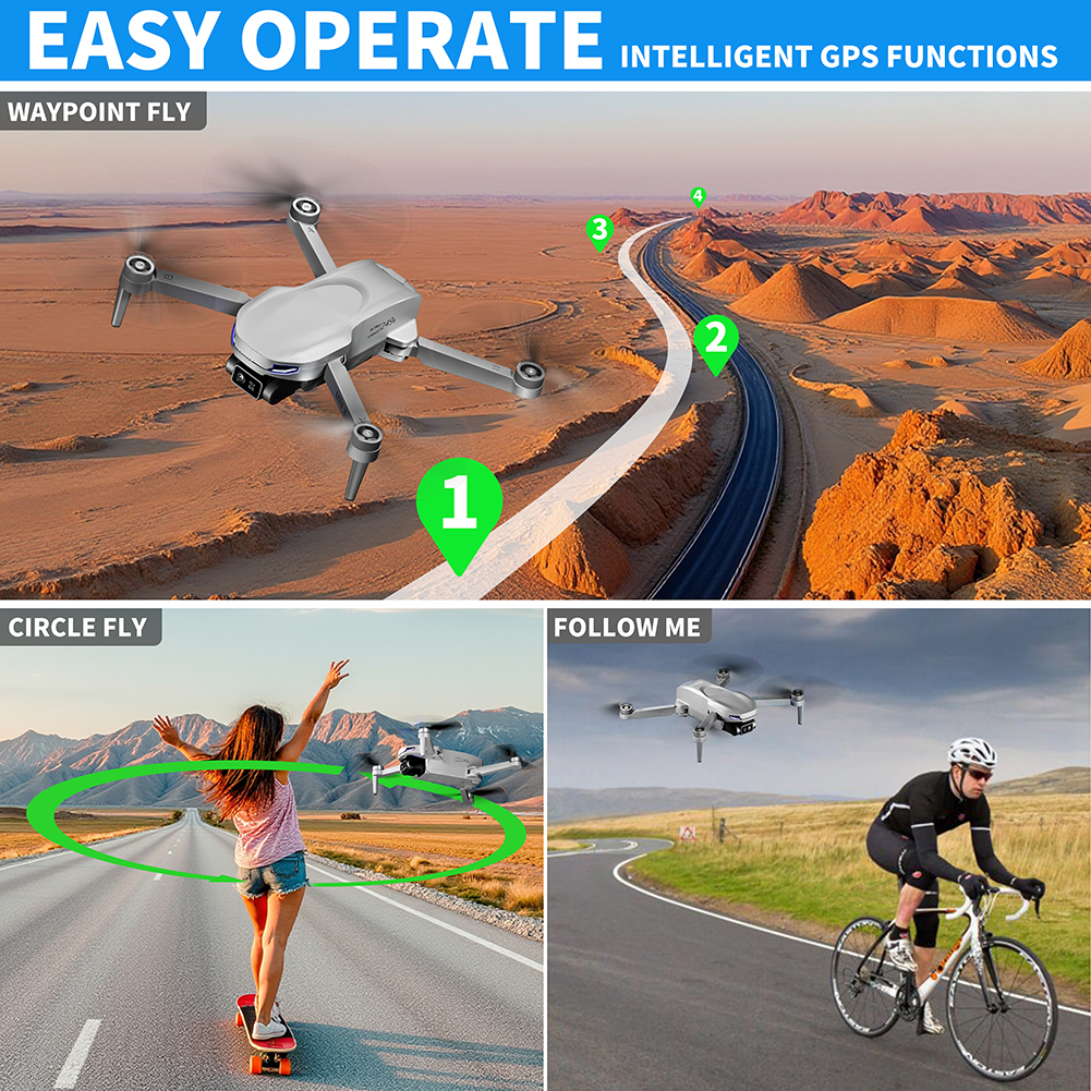 GPS Drone with Camera for Adul - Drone Gimbal 2 Axis recensione e prezzo